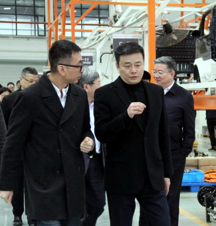 2023年3月29日，宁波市市长汤飞帆一行莅临禾美汽车生产现场考察。